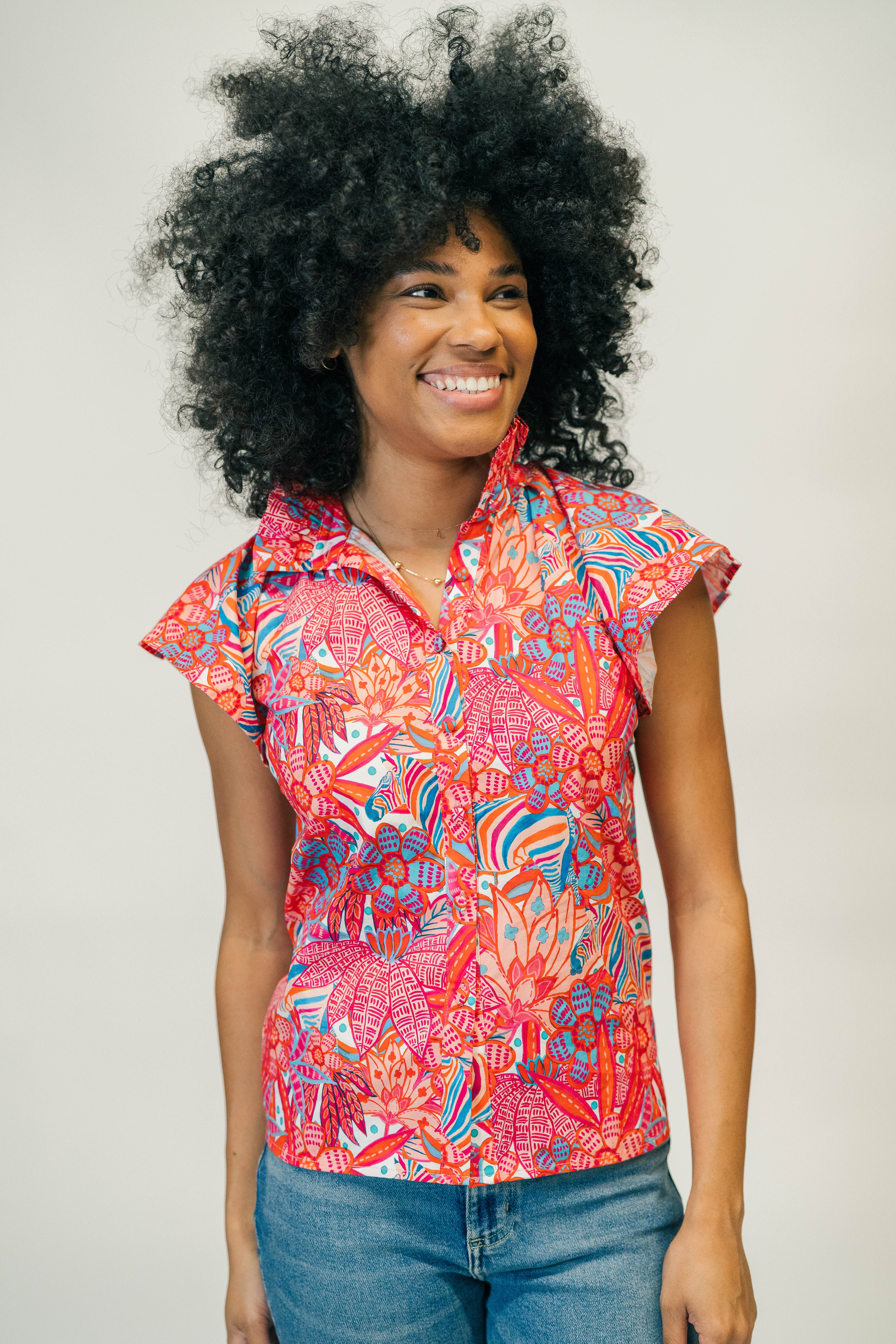 Adelyn Blouse | Tropical Trapeze – mariébyvictoriadunn