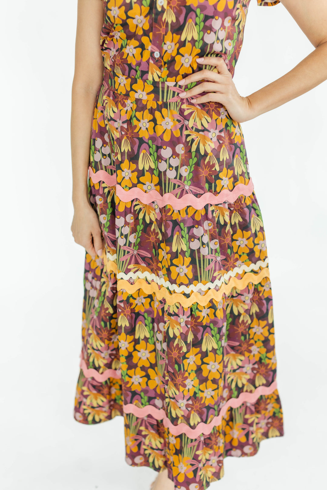 Mirabelle  Skirt | Midnight Rose