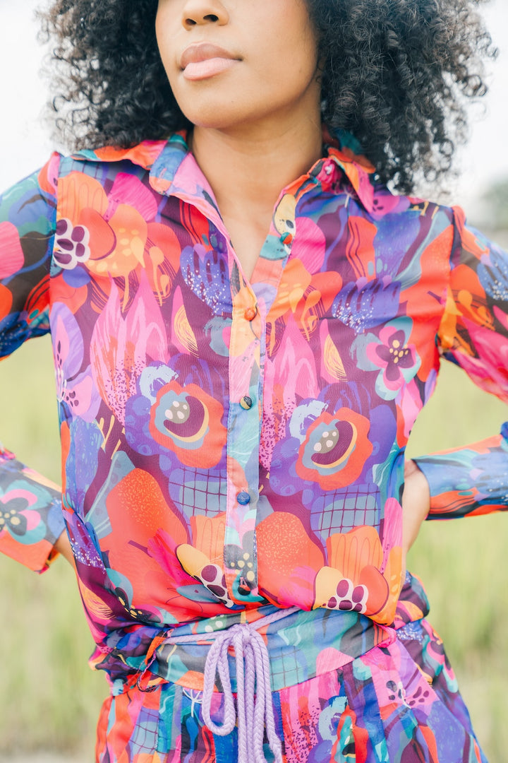 Clementine Blouse| Golden Poppy