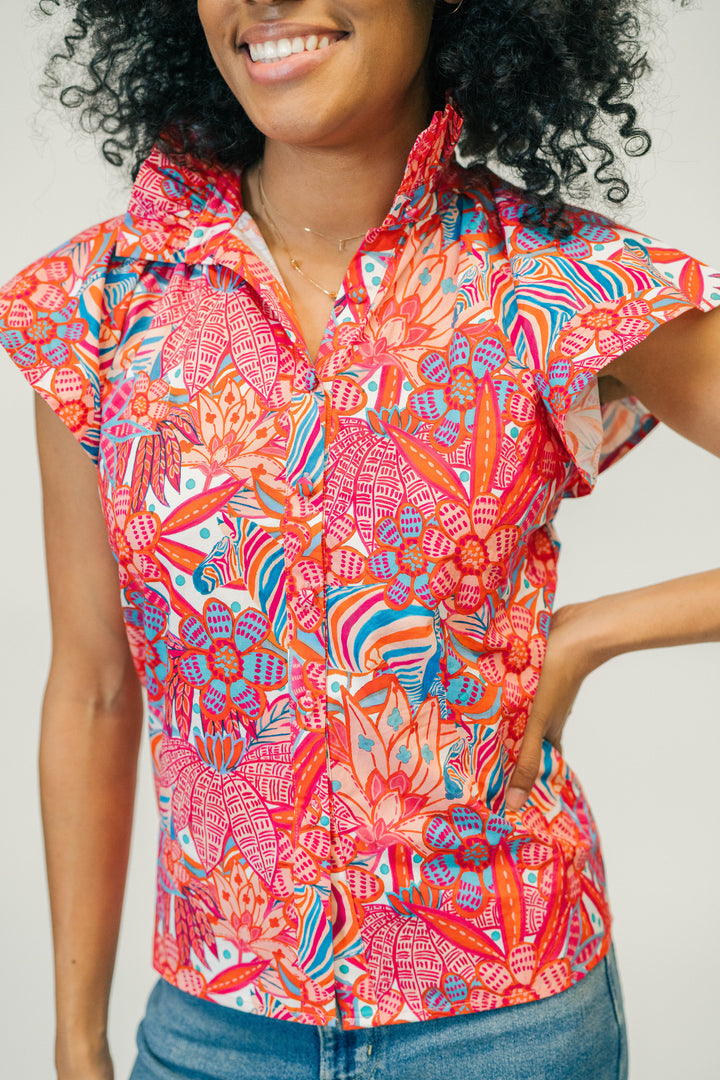 Adelyn Blouse | Tropical Trapeze